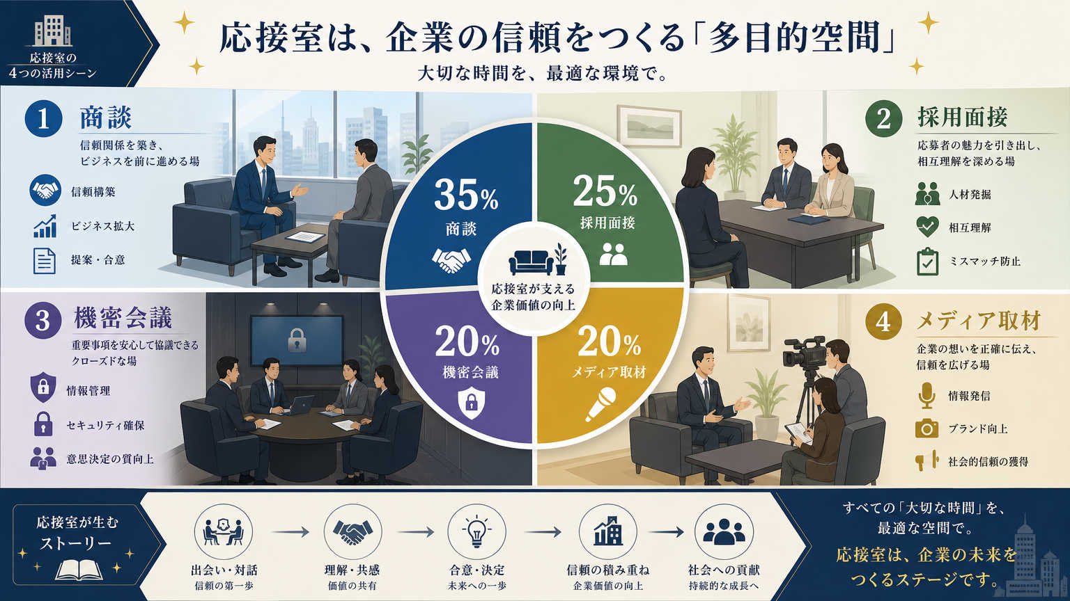 応接室が担う役割と活用シーン